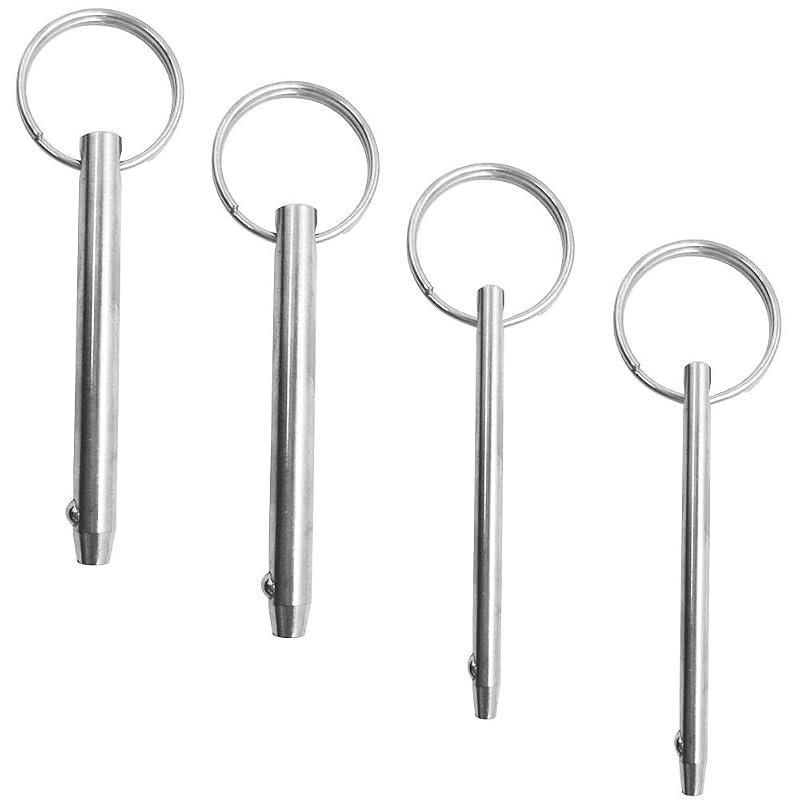 8mm 6.3mm Quick Release Pins 76mm Stainless Steel Boat Top Pins (4Pcs)
