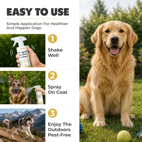 Pet-Safe Mosquito Repellent Spray for Dogs - 16oz, Natural Oil Formula, Made in USA