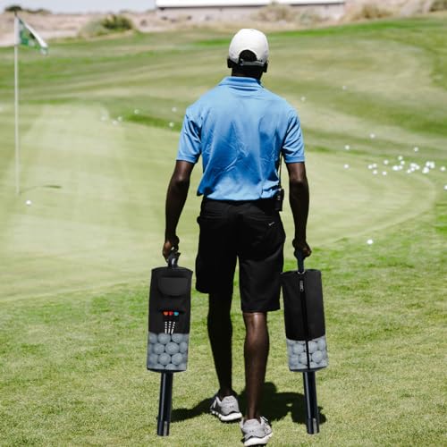HOW TRUE Portable Golf Ball Retriever with Removable Tube - Black