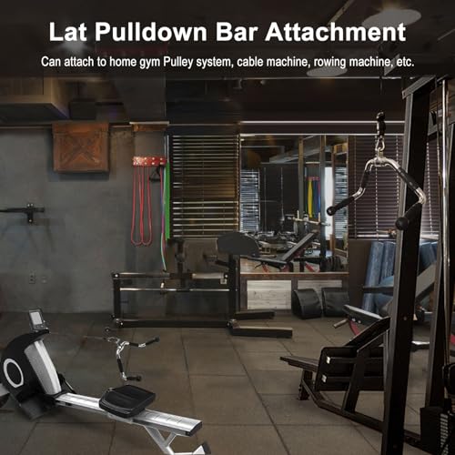 Lat Pulldown Bar Attachment for Strength Training - 15.7 x 8 in, Supports 400 lb