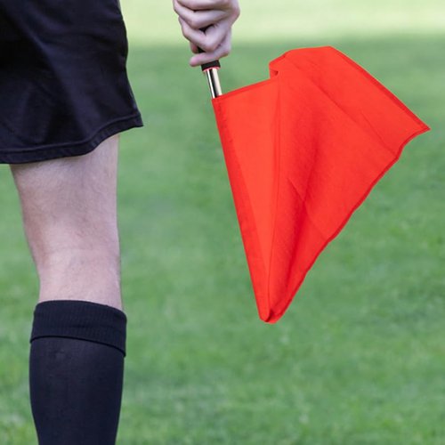 BESPORTBLE Volleyball Flags Line Judge: 2 Pcs Training Referee Flags with Stainless Steel Sponge Handle for Linesman, Sports Events, Volleyball, Track and Field