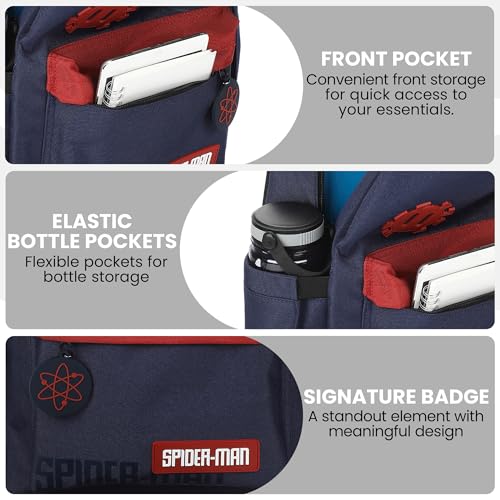 Adult Spider-Man Backpack with Line Art Design and Laptop Pocket