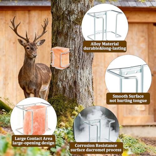 Variation of THIS listing: Salt Block Holder for Deer, Horses & Goats - Silvery