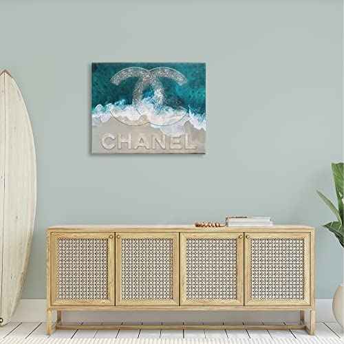 Stupell Industries Beach Waves Crashing Shoreline Glam Fashion Detail, Design by Ziwei Li