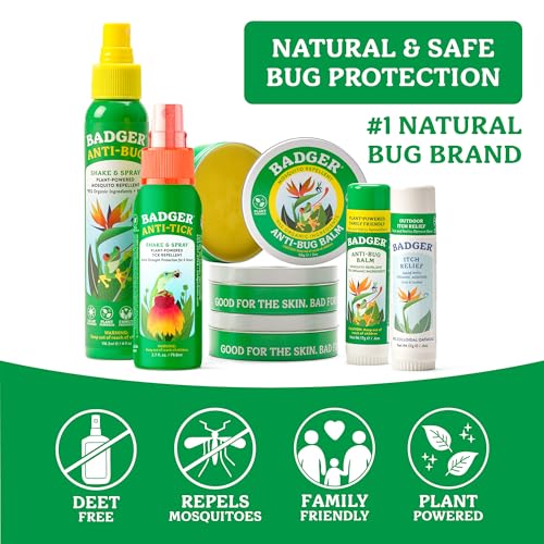 Bug Spray 4 Fl Oz Pack of 2 - DEET-Free Citronella Non-Toxic Vegan Outdoor Repellent