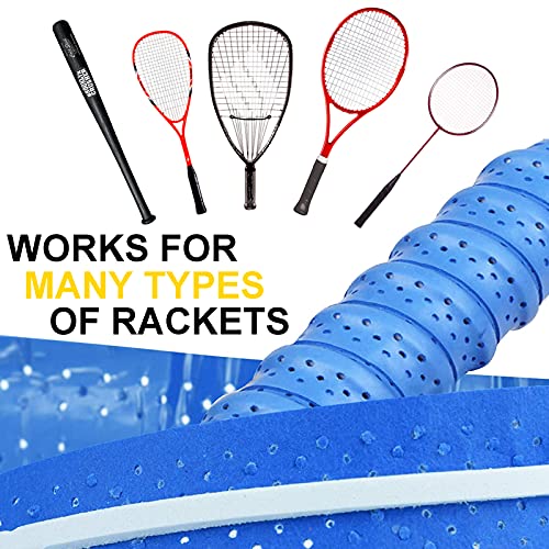 Tennis Grip Tape Absorbent Anti-Slip Overgrip for Racket Handle - Red