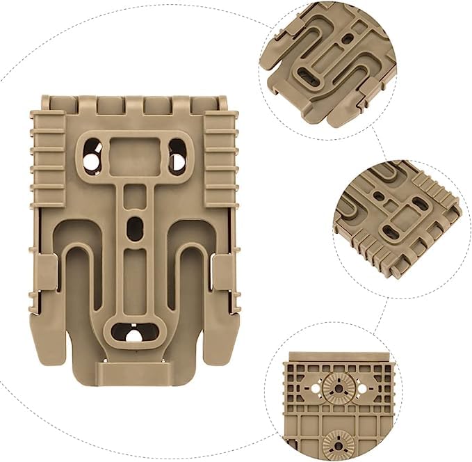 Tan Quick Locking System Kit with QLS 19 Locking Fork & QLS 22 Receiver Plate