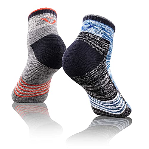 FEIDEER Men's Hiking Walking Socks, Multi-Pack Wicking Cushioned Outdoor Recreation Hiking Socks