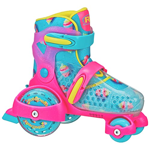 Kids Adjustable Roller Skates - Fun Roll Beginner Quad Skates for Boys & Girls, Medium (11-2) Variation of THIS listing
