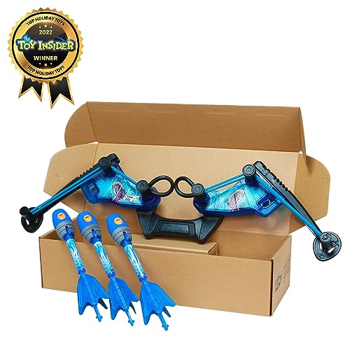 Blue Light-Up FireTek Bow and Arrows Archery Set for Outdoor Play, Ages 14+