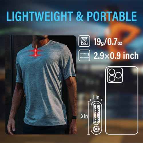 Running Lights for Runners, Rechargeable Clip On Flashlight for Runners Safety Light for Walking at Night, Portable Hands Free Flashlight for Walking Dog, LED Work Light Warning Flashing Camping(2Pcs)
