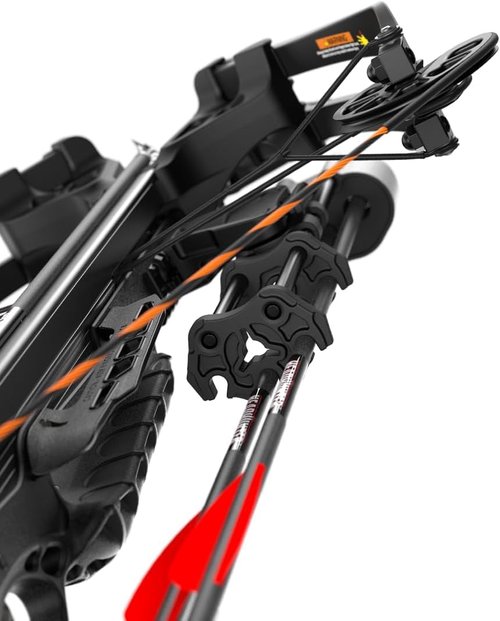 Barnett Explorer XP370 - Compact and Lightweight Crossbow. 370FPS, Adjustable Butt Stock, Illuminated Red Dot Scope, with Headhunter Bolts, Side Mount Quiver and Precision Textures, with CCD