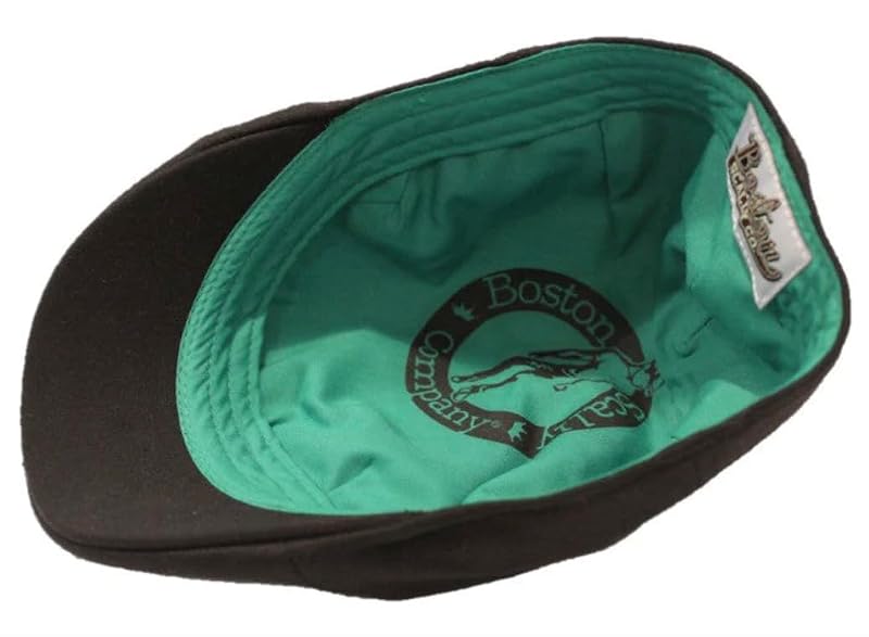 Boston Scally Co. The Dubliner 6 Panel Flat Cap - Black, X-Large (Variation: Black+X-Large)
