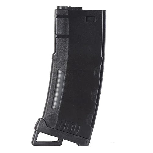 Lancer Tactical Airsoft M4 M16 Series Polymer 130 Round Capacity Transparent Window High Speed MidCap Airsoft Magazine