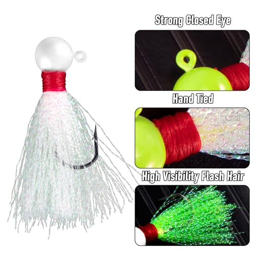 Pink 1/4oz Saltwater Fishing Jig Heads Pack of 10 for Surf & Pompano Fishing
