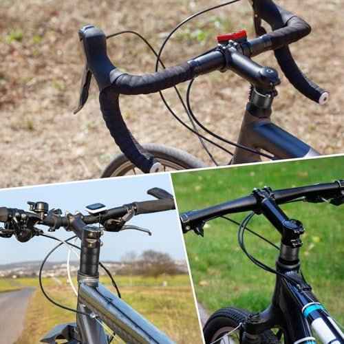 11PCS Bike Carbon Fiber Headset Spacers, Matte Finish, Fits 1-1/8 Inch Stem for MTB, Road Bicycle Handlebar Stems, (15/10/5/3/2/1mm) 6 Sizes