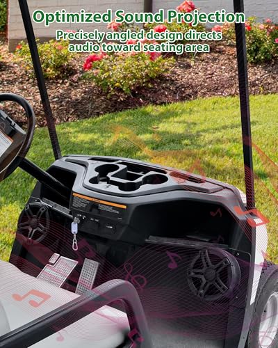 Under Dash Speaker Pods for Yamaha Drive2 G29 Golf Cart - 6.5 Inch Compatibility