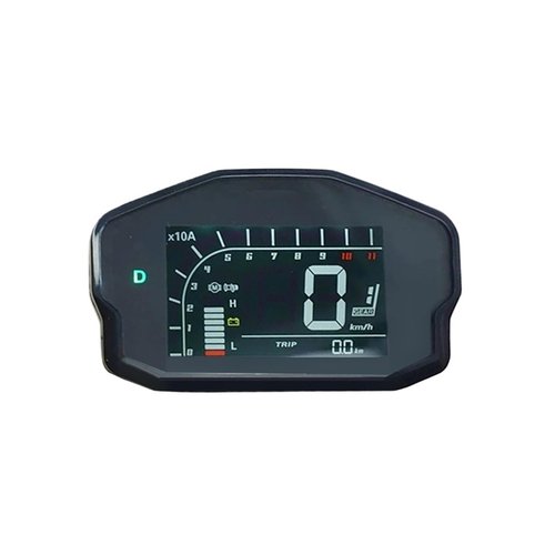 Mechanivis DKD LCD Speedometer Display Adjustable ONE-LIN/CAN-Bus Communication for Fardriver Controller(96v with Bracket)
