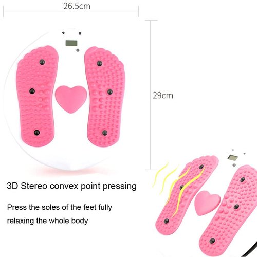 AGGICE Waist Twister Board for Exercise Waist, Intelligent Magnetic Massage Waist Disc with Counting Display Load Bearing Pressure Rotating Board