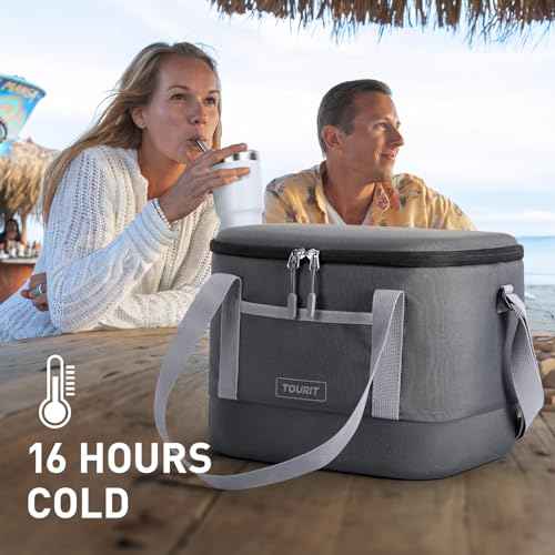 TOURIT 12L Carry Out Soft Cooler Insulated Travel Bag Lunch Cooler for Outdoor, Camping, Picnic, Travel