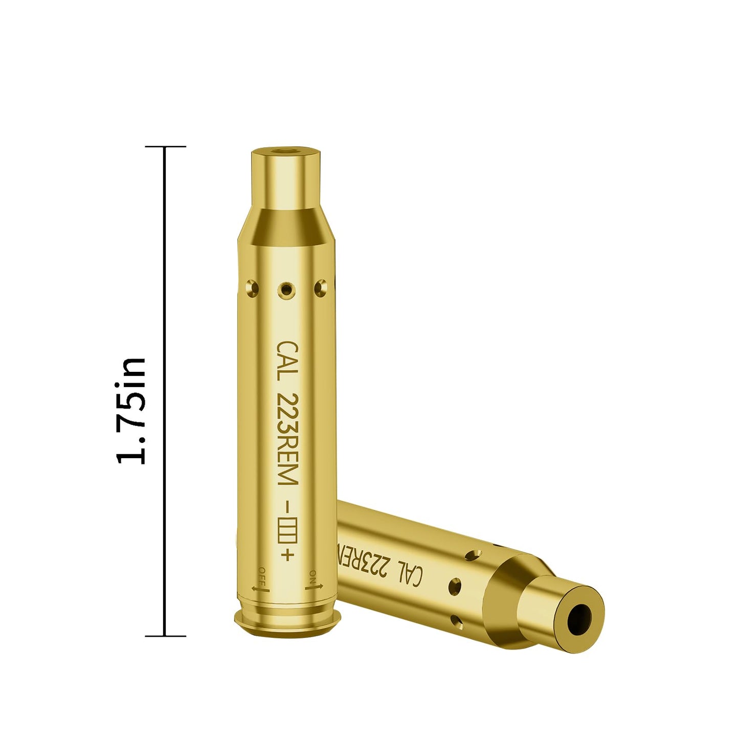 Befbox Laser Bore Sight for .223REM/ 9MM Red Laser Boresighters with ON/Off Switch 223 and 9mm Bore Sighting Kit with Batteries