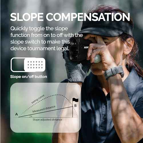 Golf Laser Rangefinder Hunting Range Finder 900Y Fast Focus High-Precision Continuous Scan Flag Pole Locking Vibration Function Slope Mode Range Finder