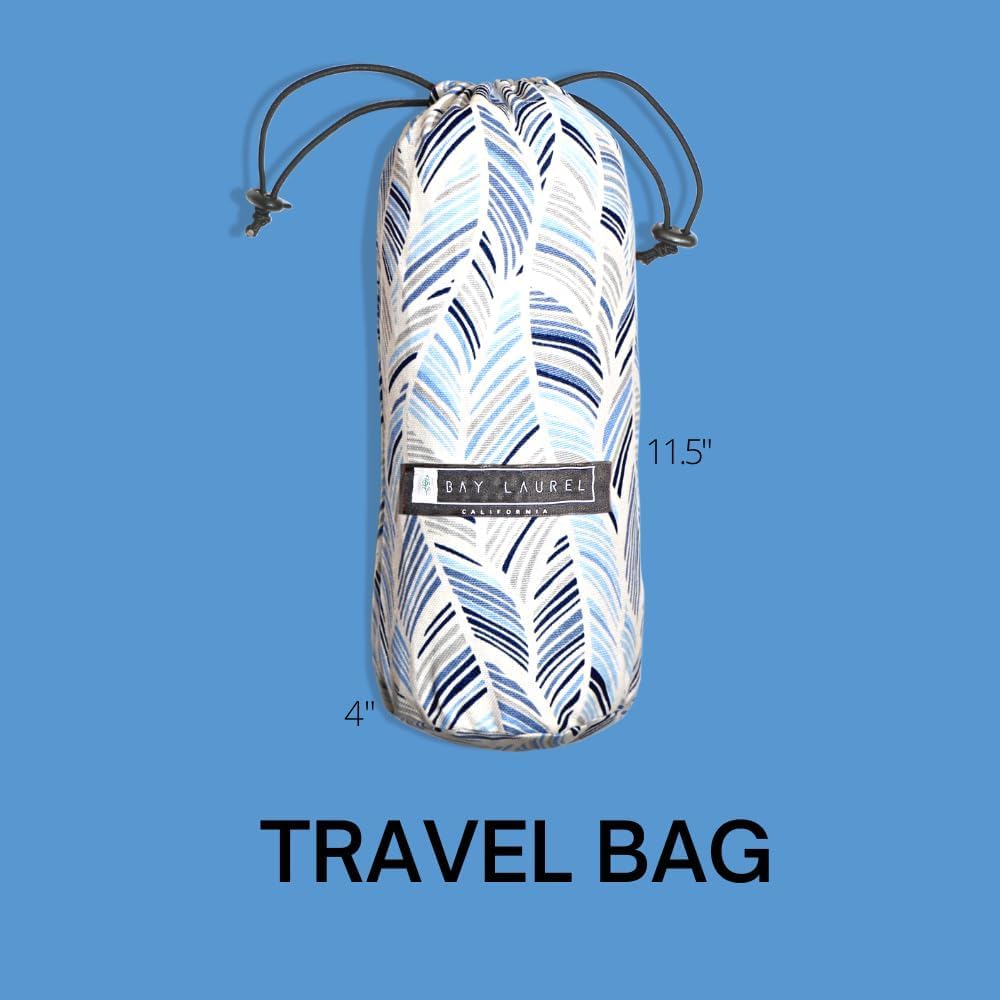 BAY LAUREL 4-Pack Oversized Turkish Beach Towels – Quick Dry, Sand Free Towels with Travel Bags, 39"x71", Lightweight (Pack of 4 - Aqua with Blue Floral Bag)