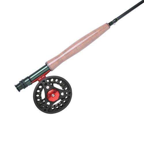 Kylebooker 3wt Fly Fishing Rod with Tube, 4-Sections, Medium-Fast Action Lightweight Fly Rod IM7 Carbon Fiber Blank（3wt 7‘6“）