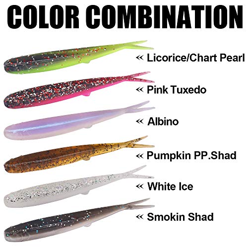 Crappie Minnow Kit - 40 Piece Soft Plastic Baits & Jigheads for Panfish & Crappie Fishing - Variation of THIS listing: CRAPPIE MINNOW 40 pc. KIT COMBO 1