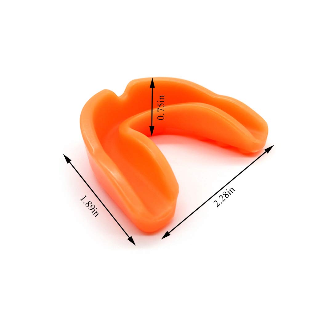 Zooshine 4 Pcs Sports Mouth Guard for Kids(Age 7-14),Silicone Mouth Pieces for Taekwondo Boxing Football Hockey Karate Rugby,Mouth Guard with Case Packed