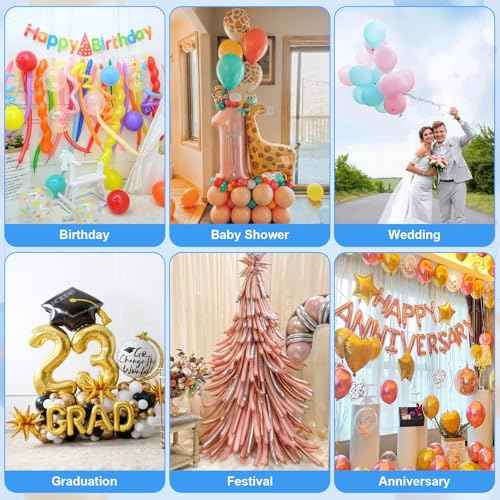 IDAODAN Balloon Pump Electric, Balloon Air Pump for Animal Balloons Long Balloons Pump for Balloon Animals, Twisty Curly Balloons Pump Electric