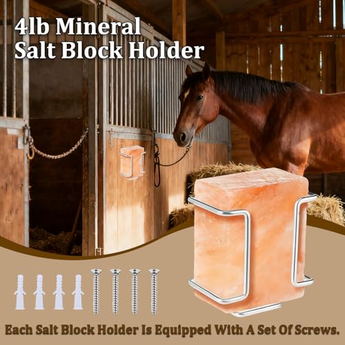 Variation of THIS listing: Salt Block Holder for Deer, Horses & Goats - Silvery