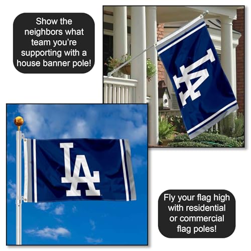 Los Angeles Dodgers LA Logo Flag and Banner