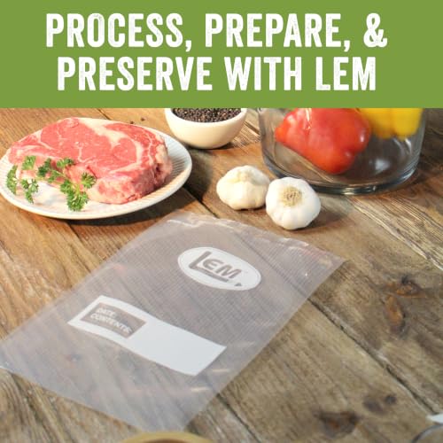 MaxVac Pint Vacuum Sealer Bags 6 x 10 in - 100 Count, 3.5 Mil Puncture-Resistant, Reusable