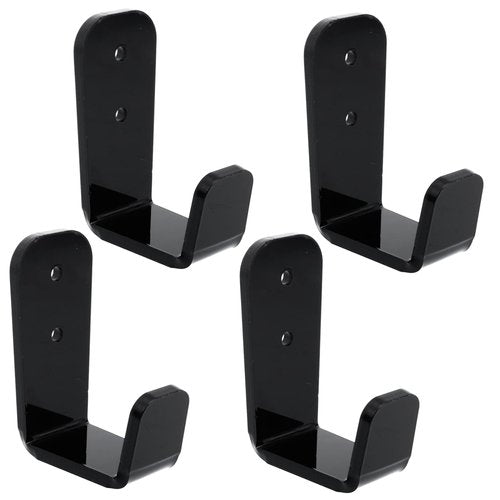 Hemoton 2Sets Wall Mount Ski Poles Hockey Stick Hanging Racks Multi Purpose Trekking Poles Shelf Durable Storage for Fishing Rods Golf Clubs Coats Keys