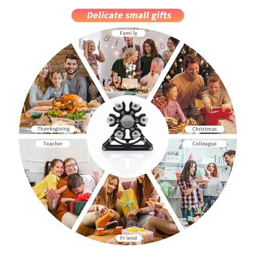 Desk-Fidget-Toys for Ferris-Wheels-Spinner: Metal Kinetic-Spinner 4mins, Cool-Gadgets for Kid Children Teen Adult EDC-Toy, ADHD Tools Cool-Stuff Stress Relief for Office Home School Christmas
