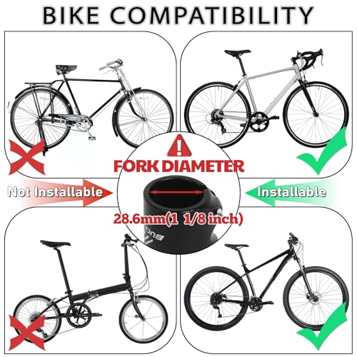 115mm Bike Stem Riser Extender for MTB 1-1/8 inch Handlebar Fork