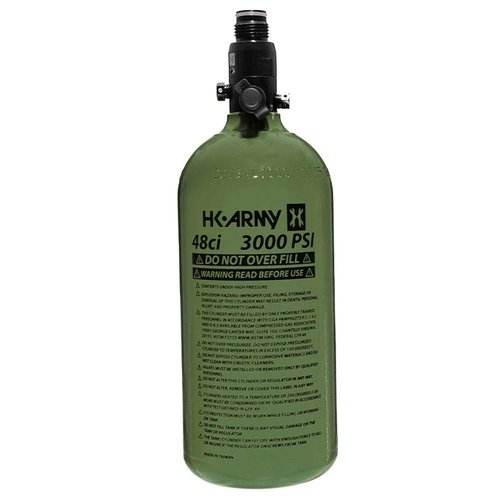HK Army Paintball Aluminum HPA Tank W/Regulator - 48/3000 - Olive Blue