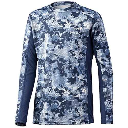 HUK Kids' Icon X Long-Sleeve Shirt with Sun Protection