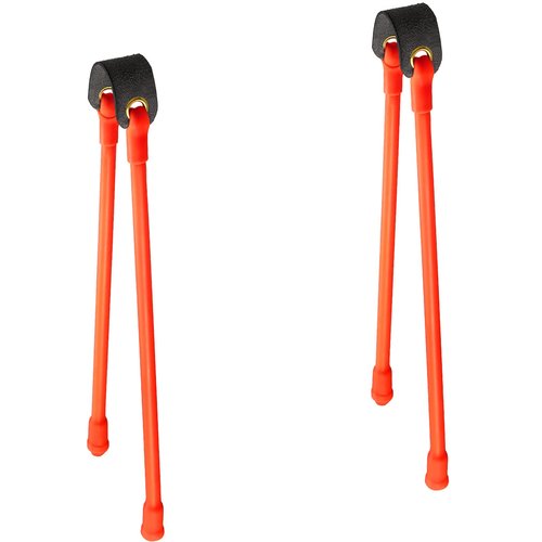 Shappy Slingshot Replacement Band Sets Heavy Pull Slingshot Replacement Rubber Bands Tubular Elastic Rubber Band for Hunting Catapults Outdoor Games(Orange,2 Pieces)