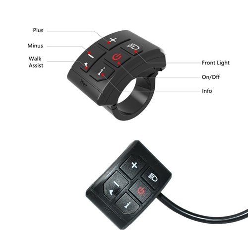 Wuden Electric Bike Colorful 808 LCD Display Meter 24V-72V Waterproof Connection Plug Ebike Intelligent Display