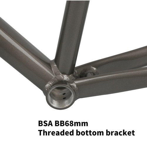 BSFHQS Bike Frameset 700C Road Bike Frame Quick Release Frame 100/130MM Aluminum Alloy Bike Frame 47cm 50cm 53cm C Brake/Rim Brake Frame Semi-Internal Routing(Gloss Black,47cm)