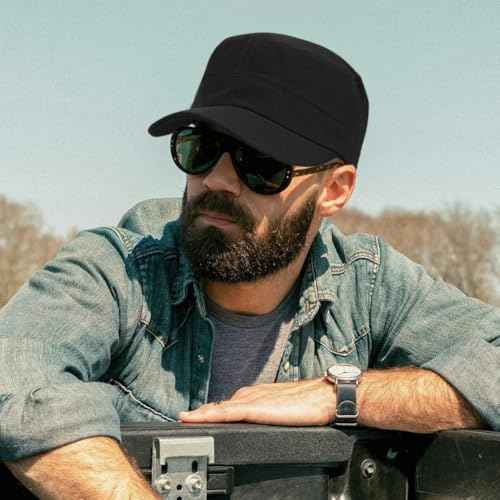 Unisex Basic Cadet Army Caps Everyday Military Style Hat