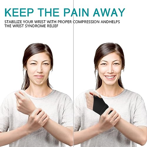 Carpal Tunnel Wrist Brace - Adjustable Support for Tendinitis & Arthritis - Purple