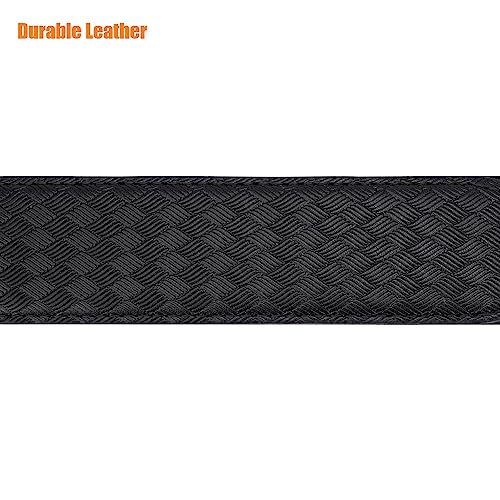Reversible Leather Inner Belt with Loop for Law Enforcement - Basket Weave Large Variation
