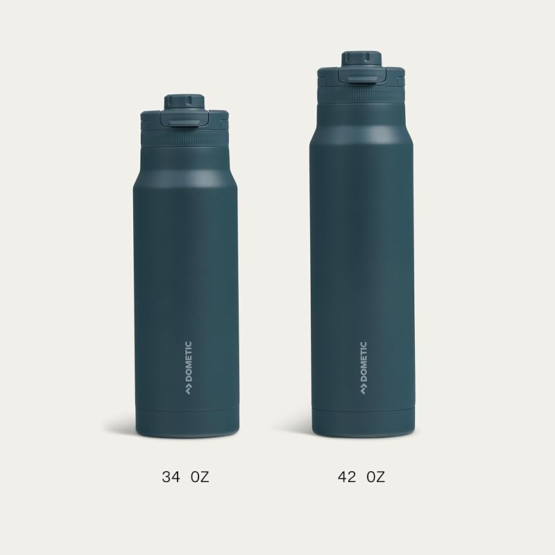 Dometic 42 oz Insulated Chug Bottle Ocean, Vacuum-Insulated Stainless Steel
