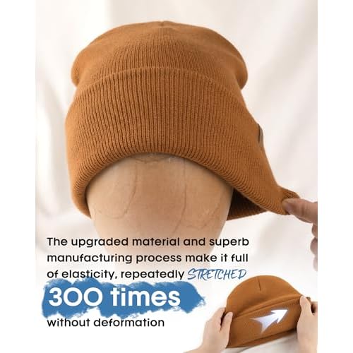 FURTALK Beanie for Men Women Cuffed Thick Knitted Unisex Winter Hat Beanies Skull Cap