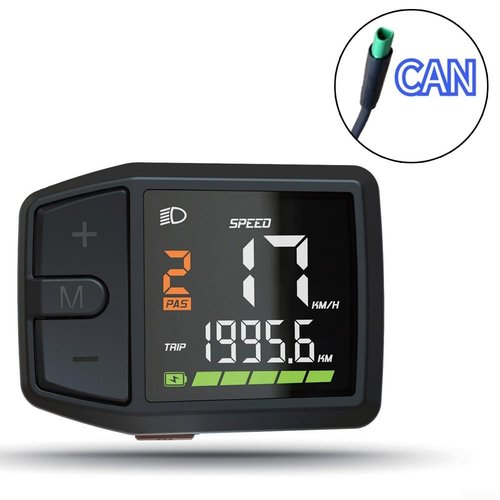 Bicycle Display for Bafang M500 for M600 BBS01 02 HD Motor, Bike LCD Display, UART/CAN Protocol E-Bike LCD Screen, DZ41 Model for Electric Bicycle Components, Two Protocols(CAN)