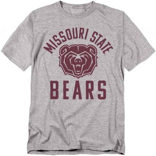Missouri State University Bears T Shirt - Large, Athletic Heather