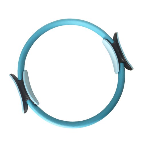 Pilates Ring Fitness Trainer, Pilates Ring for Mat & Reformer Workouts, Pilates Ring Fitness Circle 14.96" Yoga Rings Magic Circle with Dual Padded Handles for Toning Arms (Blue)